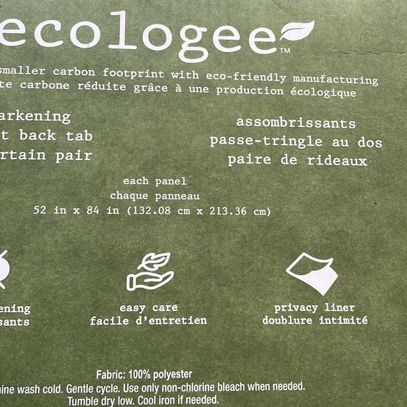 Silk Home Ecologee Total Blackout Curtain 2-Panel - Picture 2 of 5